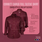 Gokyo Men’s Corbett Cotton Stretch Cargo Shirt - Shirt