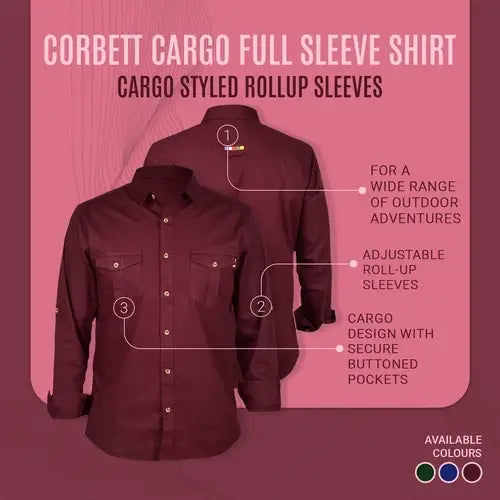 Gokyo Men’s Corbett Cotton Stretch Cargo Shirt - Shirt