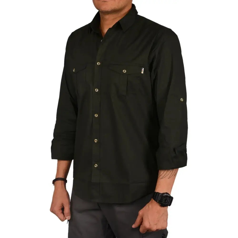 Gokyo Men’s Corbett Cotton Stretch Cargo Shirt - Shirt