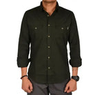 Gokyo Men’s Corbett Cotton Stretch Cargo Shirt - Olive Green / S - Shirt