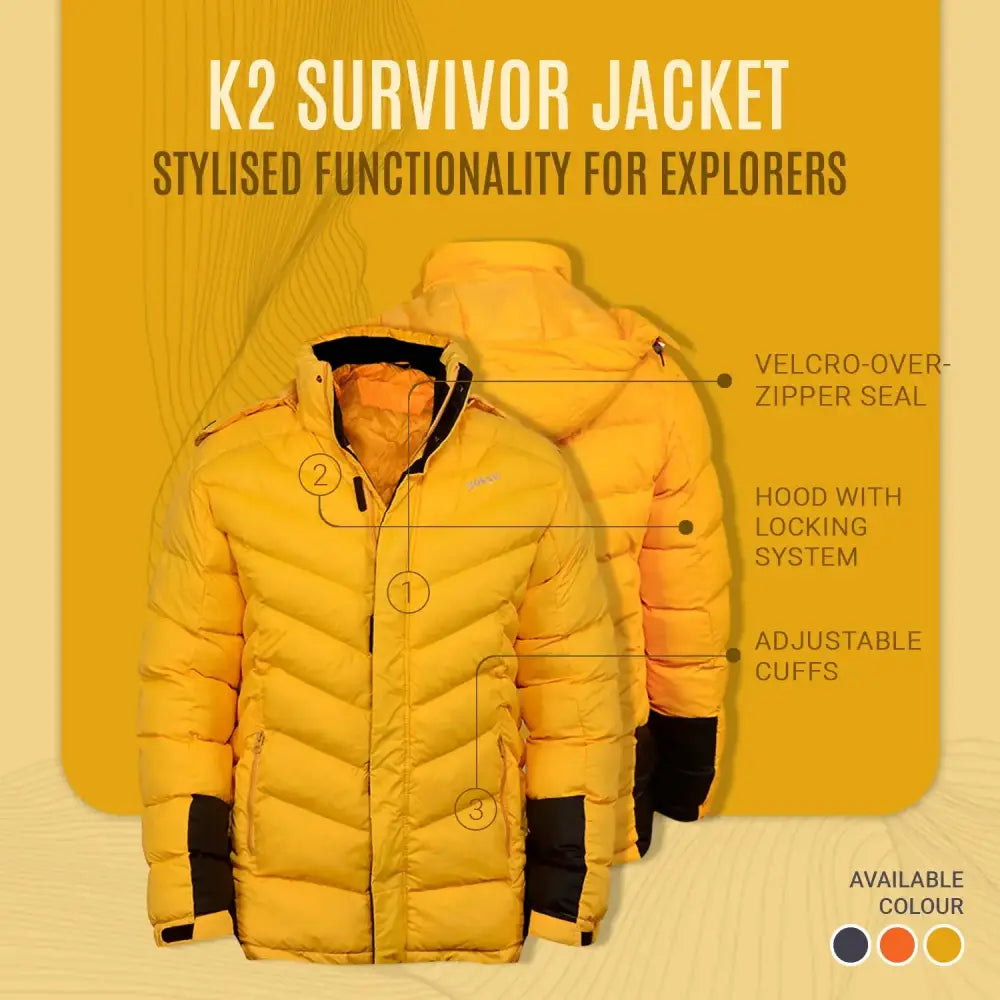 Gokyo Men’s K2 Survivor -20°C Insulated Jacket - Jacket