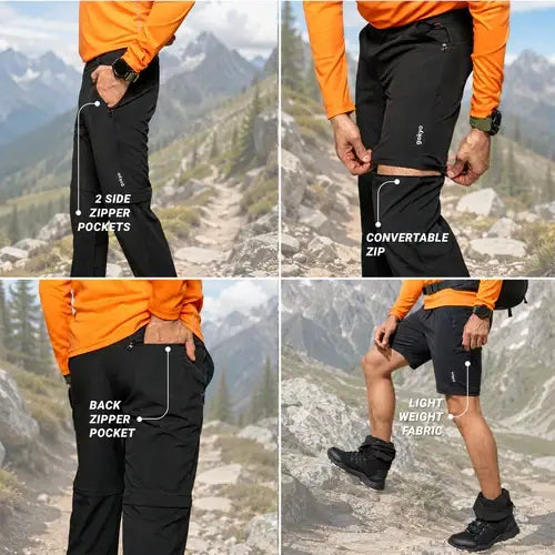 Gokyo Men’s Kalimpong Convertible Pants - Cargos and Pants