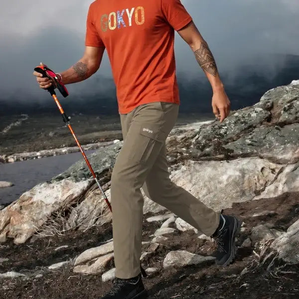 Gokyo Men’s Kalimpong Dry Fit Cargo Hiking Pants - Cargos and Pants