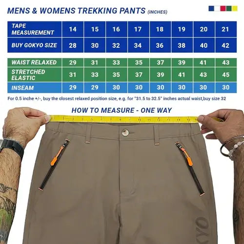 Gokyo Men’s Makalu Cold Weather Trekking & Travel Pants - Cargos and Pants
