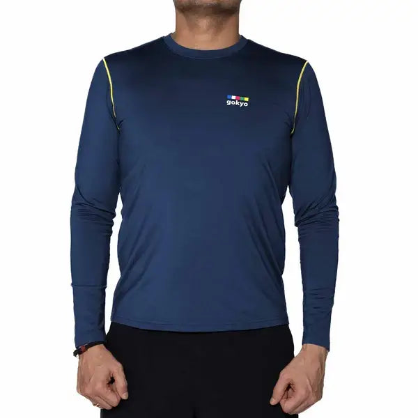 Gokyo Men’s Makalu Polarec ZT Base Layer Top - Blue / XS - T-shirt
