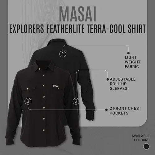 Gokyo Men’s Masai Featherlite Terra-Cool Outdoor Shirt - Shirt