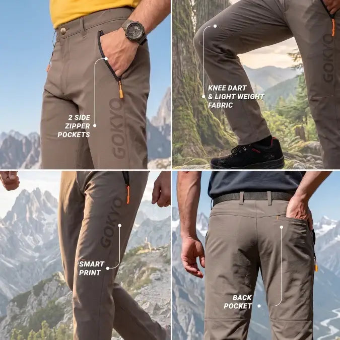Gokyo Men’s Spiti Trekking Pants - Cargos and Pants