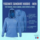 Gokyo Men’s Yosemite Sunshirt Hoodie - Hoodie