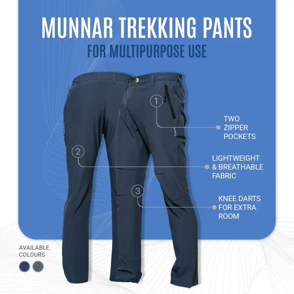 Gokyo Mens’s Munnar Trekking Pants - Cargos and Pants