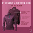 Gokyo Unisex K2 Cold Weather Trekking & Outdoor T-Shirt - T-shirt