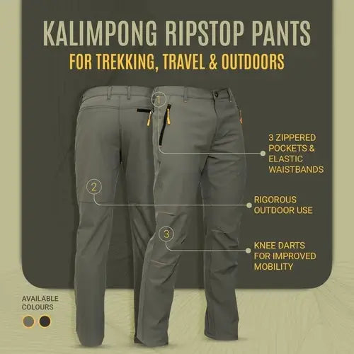 Gokyo unisex Kalimpong Trekking Pants Ultralight Stretch - Ripstop