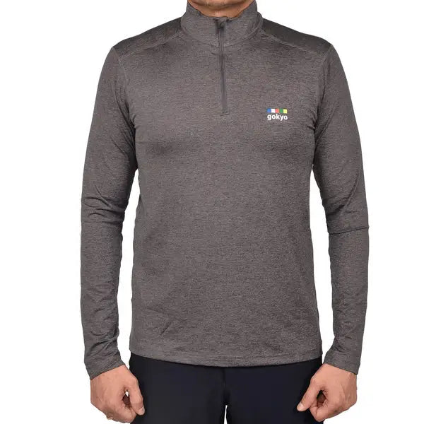 Gokyo Unisex Kaza All Season Outdoor & Trekking Tshirt - Dark Grey / XS - T-shirt