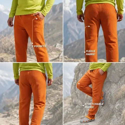 Gokyo Unisex Kaza Polar Fleece Thermal Indoor Pants - Cargos and Pants