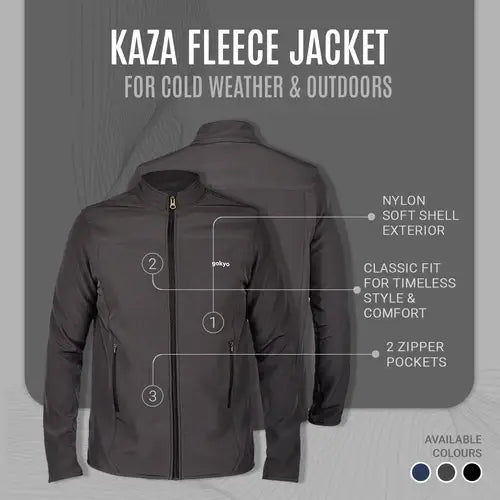 Gokyo Unisex Kaza Soft Shell Insulated Fleece Jacket - Fleece Jacket