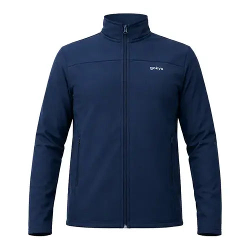 Gokyo Unisex Kaza Soft Shell Insulated Fleece Jacket - Navy / S - Fleece Jacket
