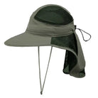Gokyo Unisex Kaza Sun Cap with Neck Cover - Wood - Hats