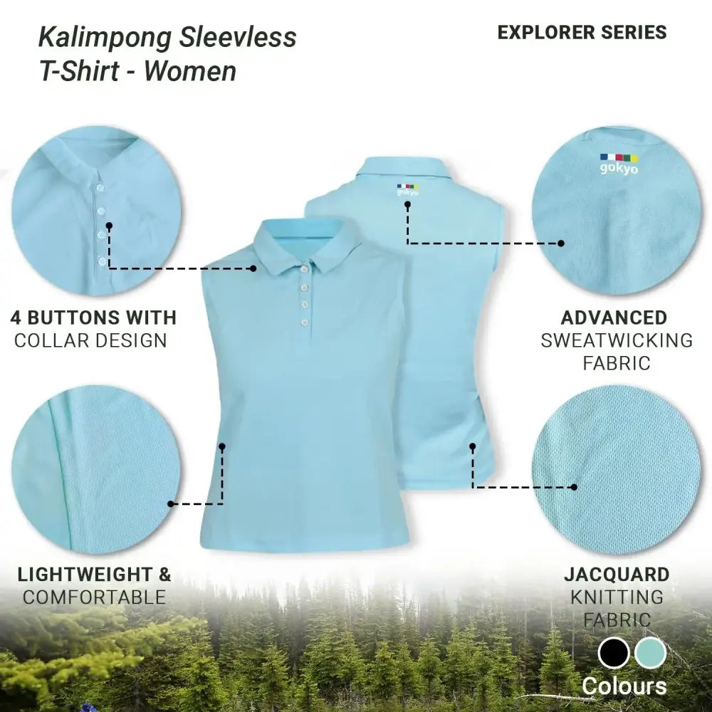 Gokyo Women’s Kalimpong Sleeveless Tshirt - Sleeveless