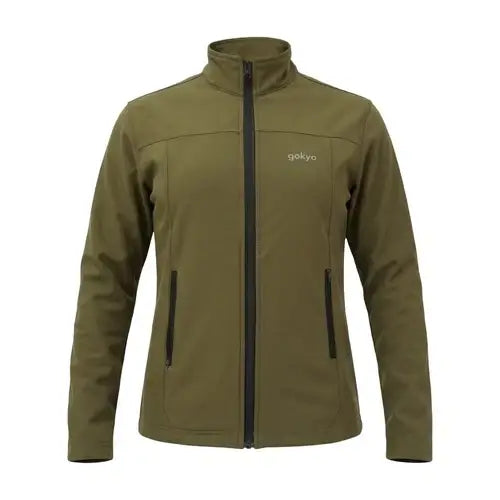 Gokyo women’s Makalu Soft Shell Fleece Jacket - Olive Green / S - Fleece Jacket