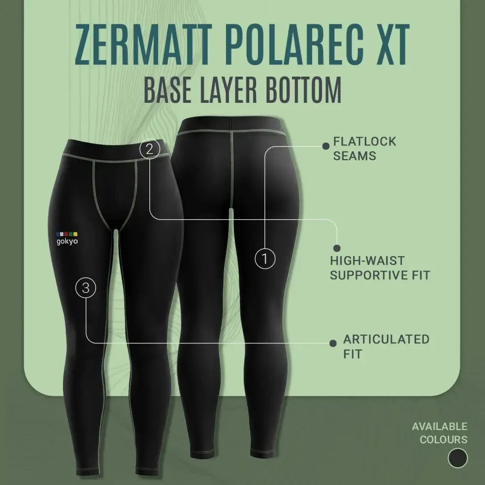 Gokyo Women’s Zermatt Polarec XT Base Layer Bottom - bottom