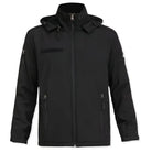 Indian Sports Gear men's waterproof army jacket made of anti-pilling fleece fabric, 100% polyester, black color.