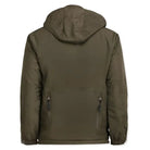 Indian Sports Gear men's waterproof army jacket made of anti-pilling fleece fabric in olive green, 100% polyester, outdoor jacket.