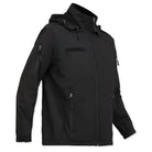 Indian Sports Gear men's waterproof army jacket made of anti-pilling fleece fabric, 100% polyester, black color.