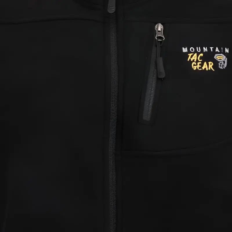 Indian Sports Gear men's black and gray anti-pilling fleece winter jacket, windproof 100% polyester, casual outdoor jacket.