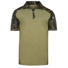 Indian Sports Gear men's army tactical half sleeve T-shirt with digital camouflage pattern, designed for active wear and outdoor sports.