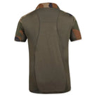Green men's tactical T-shirt by Indian Sports Gear with army-inspired design, short sleeves, and comfortable fit.