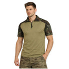 Indian Sports Gear men's army tactical half sleeve T-shirt with digital camouflage pattern, ideal for outdoor and tactical activities.