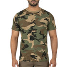 Indian Sports Gear Men’s Camouflage Half Sleeves T Shirt - Green / S - T-shirt