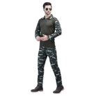 Indian Sports Gear men's Cobra Combat tactical cargo army pants in dark green, featuring multiple pockets and durable fabric.