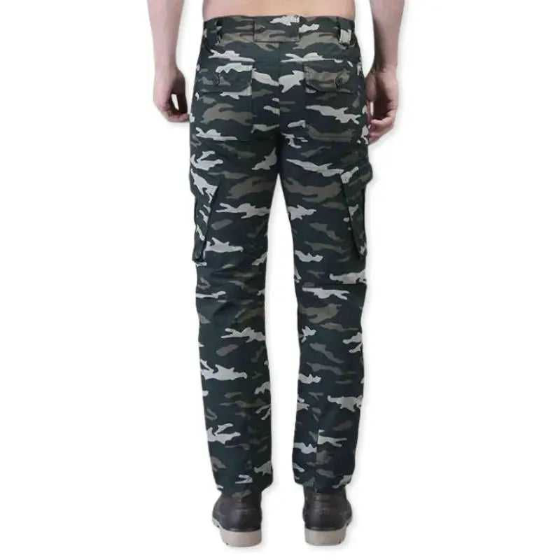 Indian Sports Gear men's Cobra Combat tactical cargo army pants in dark green, durable fabric with multiple pockets.