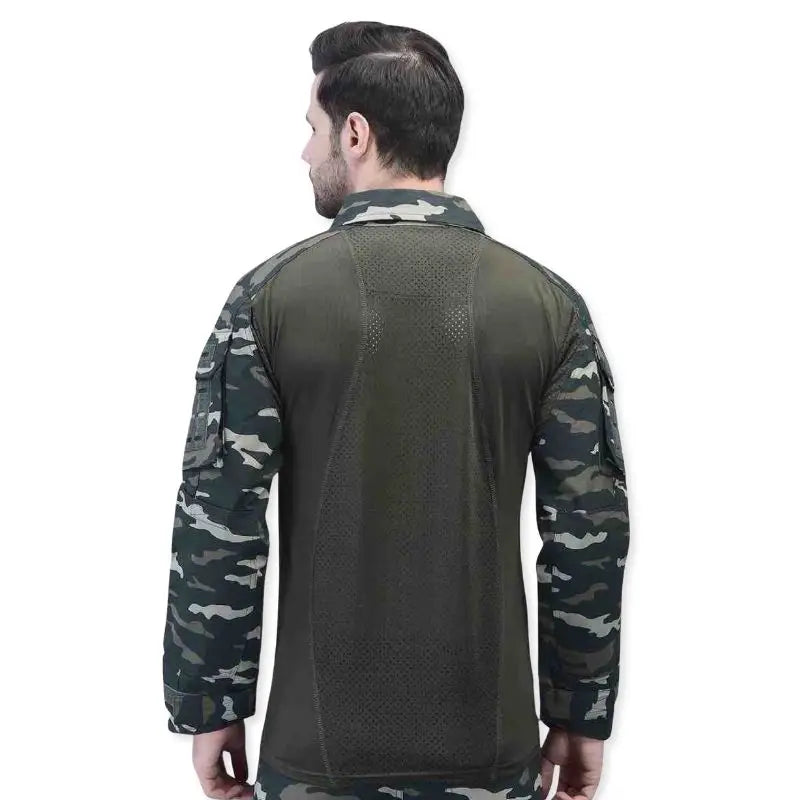 Indian Sports Gear Men’s Cobra Combat Tactical Full Sleeves T-Shirt - T-shirt