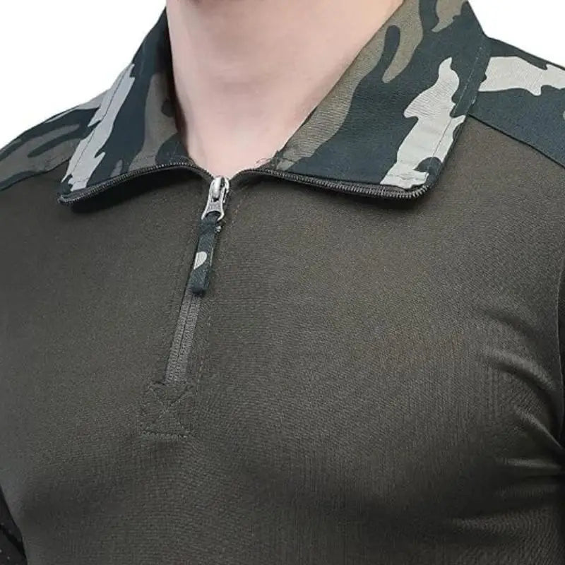 Indian Sports Gear Men’s Cobra Combat Tactical Full Sleeves T-Shirt - T-shirt
