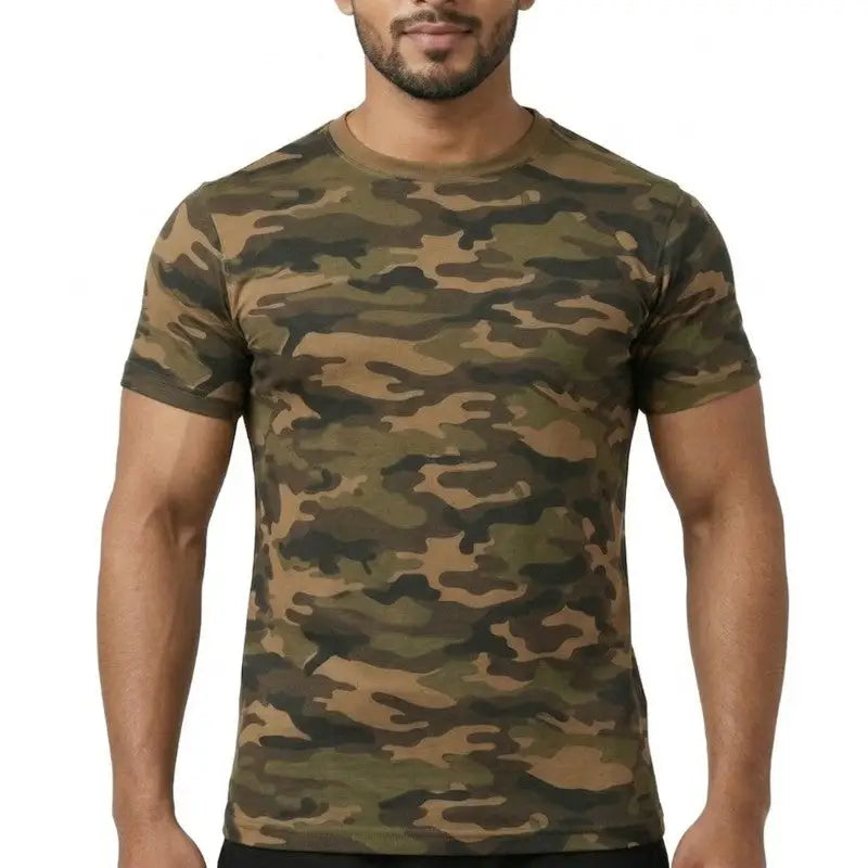 Indian Sports Gear Men’s Combat Desert Half Sleeves T-shirts - Combat / S - T-shirt