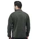 Indian Sports Gear men's tactical wind fleece jacket in green, designed for outdoor sports and active wear.