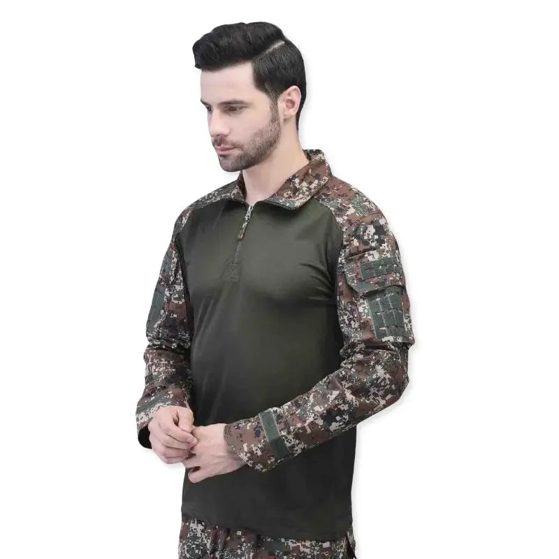 Indian Sports Gear Men’s New Garuda Digital Full Sleeves T-Shirt - T-shirt