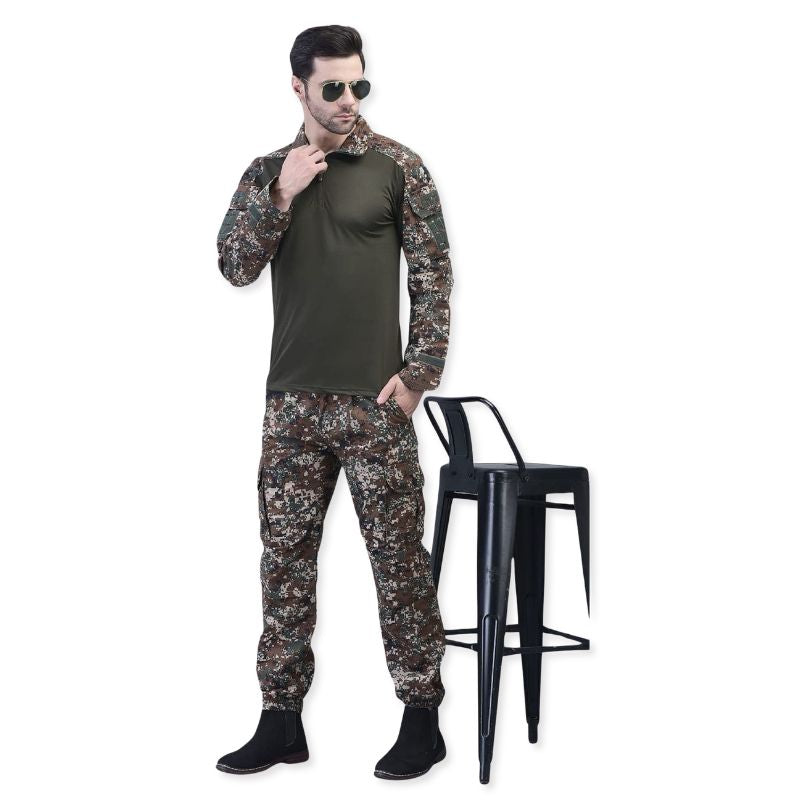 Indian Sports Gear Men’s New Garuda Digital Full Sleeves T-Shirt - T-shirt