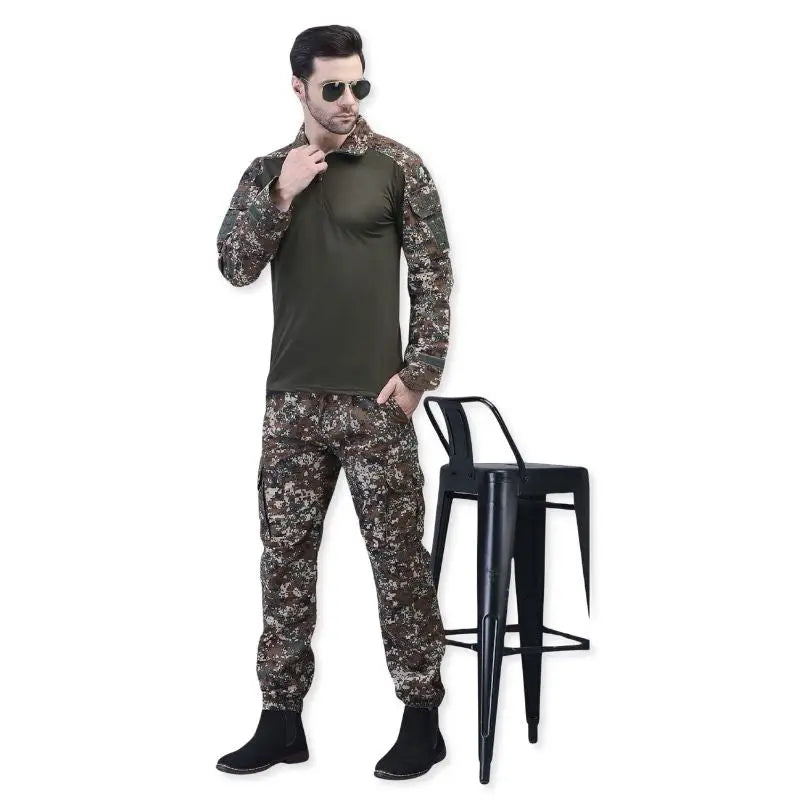 Indian Sports Gear Men’s New Garuda Digital Full Sleeves T-Shirt - T-shirt