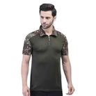 Indian Sports Gear Men’s New Garuda Digital Tactical Army Half Sleeves T-shirt - Green / S - T-shirt