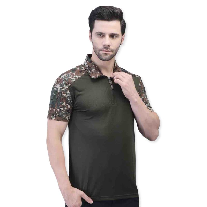 Indian Sports Gear Men’s New Garuda Digital Tactical Army Half Sleeves T-shirt - T-shirt