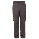 Indian Sports Gear men's navy blue nylon lycra stretchable cargo pants, comfortable and durable for active wear.