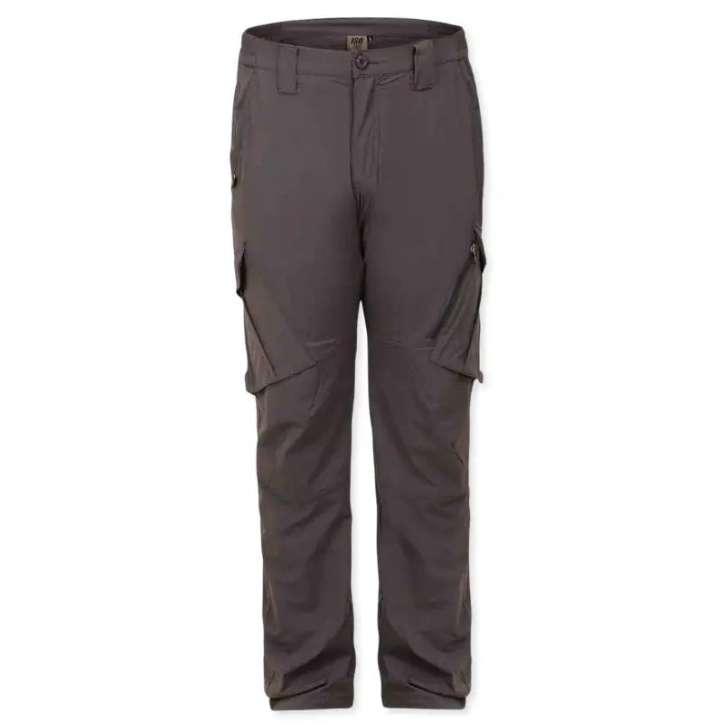 Indian Sports Gear men's navy blue nylon lycra stretchable cargo pants, comfortable and durable for active wear.