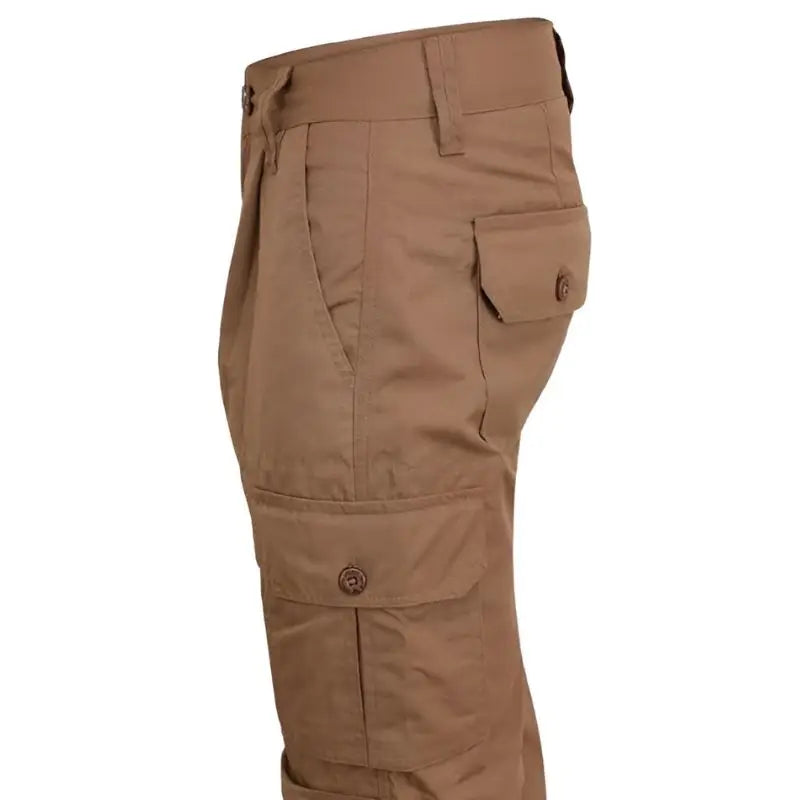 Indian Sports Gear men's military cargo trousers with multiple pockets, regular fit, durable fabric, suitable for outdoor and casual wear.