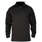 Indian Sports Gear men's tactical full sleeves T-shirt in black, regular fit, made for active sports and outdoor activities.