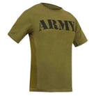 Indian Sports Gear Men’s Round Neck 100% Cotton Lycra Army Military T-Shirt - T-shirt