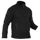 Indian Sports Gear men's solid army tactical winter jacket, black, with multiple pockets and insulated design for cold weather.
