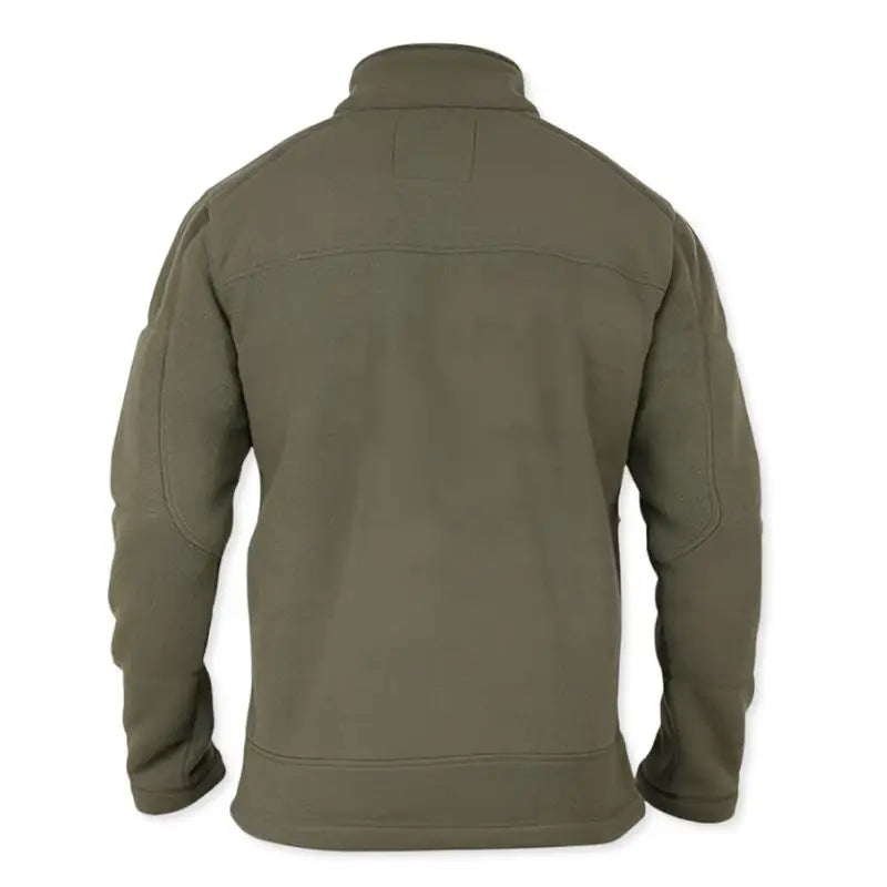 Indian Sports Gear men's solid army tactical winter jacket with hood, in green, featuring durable fabric and tactical design.