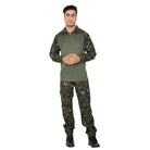 Indian Sports Gear men's tactical army cargo pants in digital camouflage, featuring multiple pockets and durable fabric.